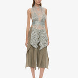 Christopher Esber - Moonlit Patina Lace Scarf Top
