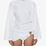 Christopher Esber - Orbit Ruched Magyar Top