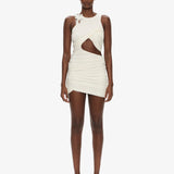 Christopher Esber - Hibiscus Embroidered Fold Up Mini Dress