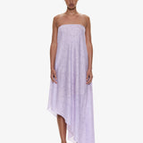 Christopher Esber - Light Leak Jacquard Cascade Strapless Dress
