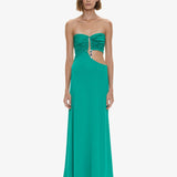 Christopher Esber - Droplet Crystal Pendant Strapless Dress