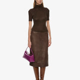 Christopher Esber - Redux Ribbed Leather Tee Dress