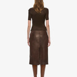 Christopher Esber - Redux Ribbed Leather Tee Dress
