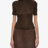 Christopher Esber - Redux Ribbed Leather Tee Dress