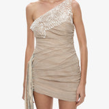 Christopher Esber - Batiste Shoelace Mini Dress