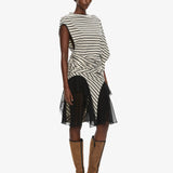 Christopher Esber - Striped Jersey Panelled Tee Dress