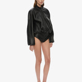 Christopher Esber - Dannie Leather Zipped One Piece