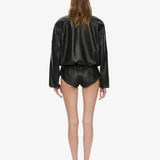 Christopher Esber - Dannie Leather Zipped One Piece