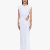 Christopher Esber - Twisted Lever Rolled Up Tee Dress