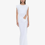Christopher Esber - Twisted Lever Rolled Up Tee Dress