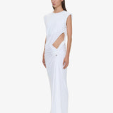 Christopher Esber - Twisted Lever Rolled Up Tee Dress