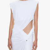 Christopher Esber - Twisted Lever Rolled Up Tee Dress