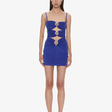 Christopher Esber - Looped Back Pierced Orbit Mini Dress