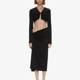 Christopher Esber - Droplet Crystal Pendant Long Sleeve Top