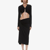 Christopher Esber - Droplet Crystal Pendant Long Sleeve Top