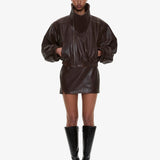 Christopher Esber - Alfie Leather Mini Skirt