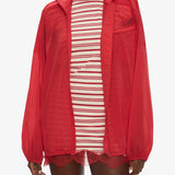 Christopher Esber - Dannie Lucent Mottled Sheer Bomber