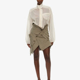 Christopher Esber - Dannie Lucent Mottled Sheer Bomber