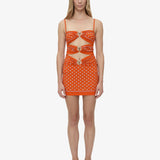 Christopher Esber - Bandana Ruched Orbit Mini Dress