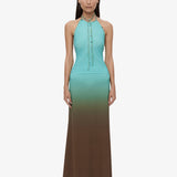 Christopher Esber - Beach Quartz Halter Ombre Dress