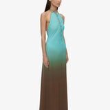 Christopher Esber - Beach Quartz Halter Ombre Dress