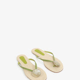 Christopher Esber - Aura Quartz Raffia Flip Flop