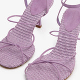 Christopher Esber - Blaze Raffia Suede Heel