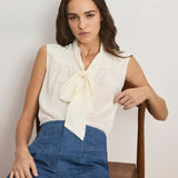 Veronica Beard - Magnolia Tie - Neck Blouse