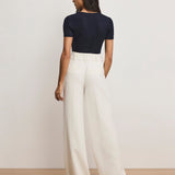 Veronica Beard - Tai Belted Wide - Leg Pant