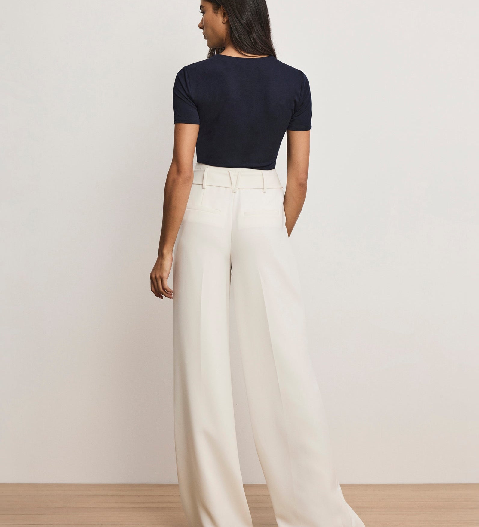 Veronica Beard - Tai Belted Wide - Leg Pant