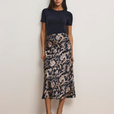 Veronica Beard - Clover Paisley Midi Skirt