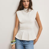 Veronica Beard - Seraphine Knit Peplum Top