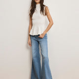 Veronica Beard - Seraphine Knit Peplum Top
