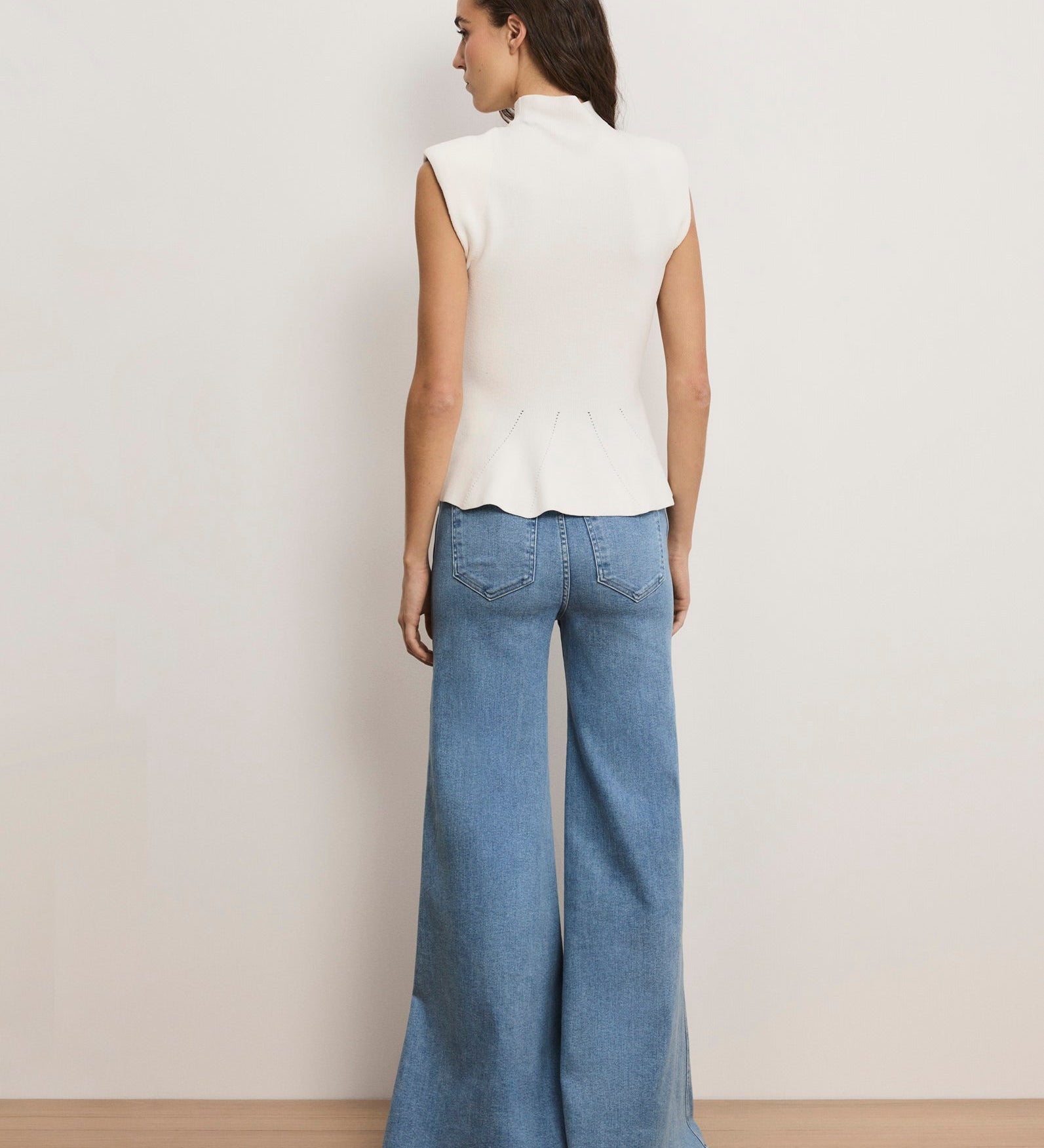 Veronica Beard - Seraphine Knit Peplum Top