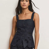 Veronica Beard - Mirielle Eyelet Tank Top