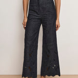 Veronica Beard - Osborne Wide - Leg Eyelet Pant