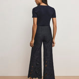 Veronica Beard - Osborne Wide - Leg Eyelet Pant