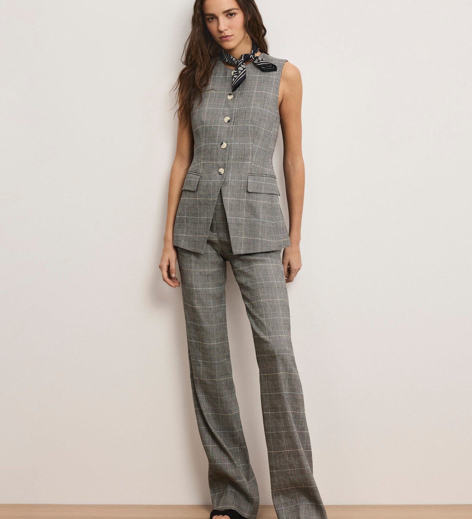 Veronica Beard - Jude Linen Wide - Leg Pant