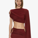 Christopher Esber - Aurelia Sculpted Spiral Drape Top