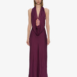 Christopher Esber - Cesura Cowl Lace Halter Gown