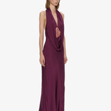 Christopher Esber - Cesura Cowl Lace Halter Gown