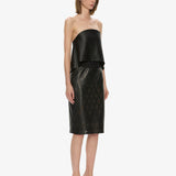 Christopher Esber - Perforated Sheath Leather Dress