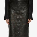 Christopher Esber - Perforated Leather Skirt