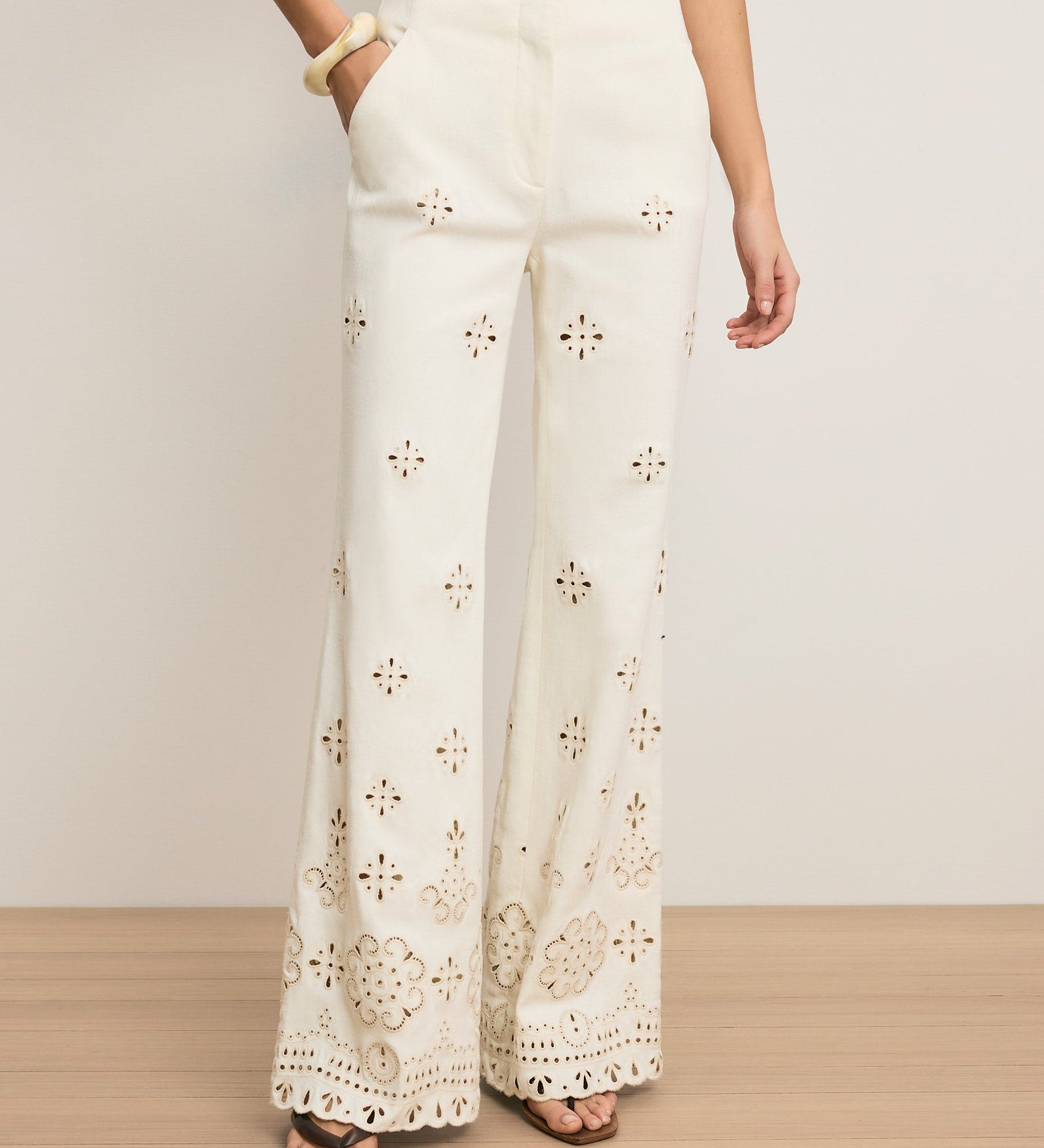 Veronica Beard - Komi Eyelet Pant
