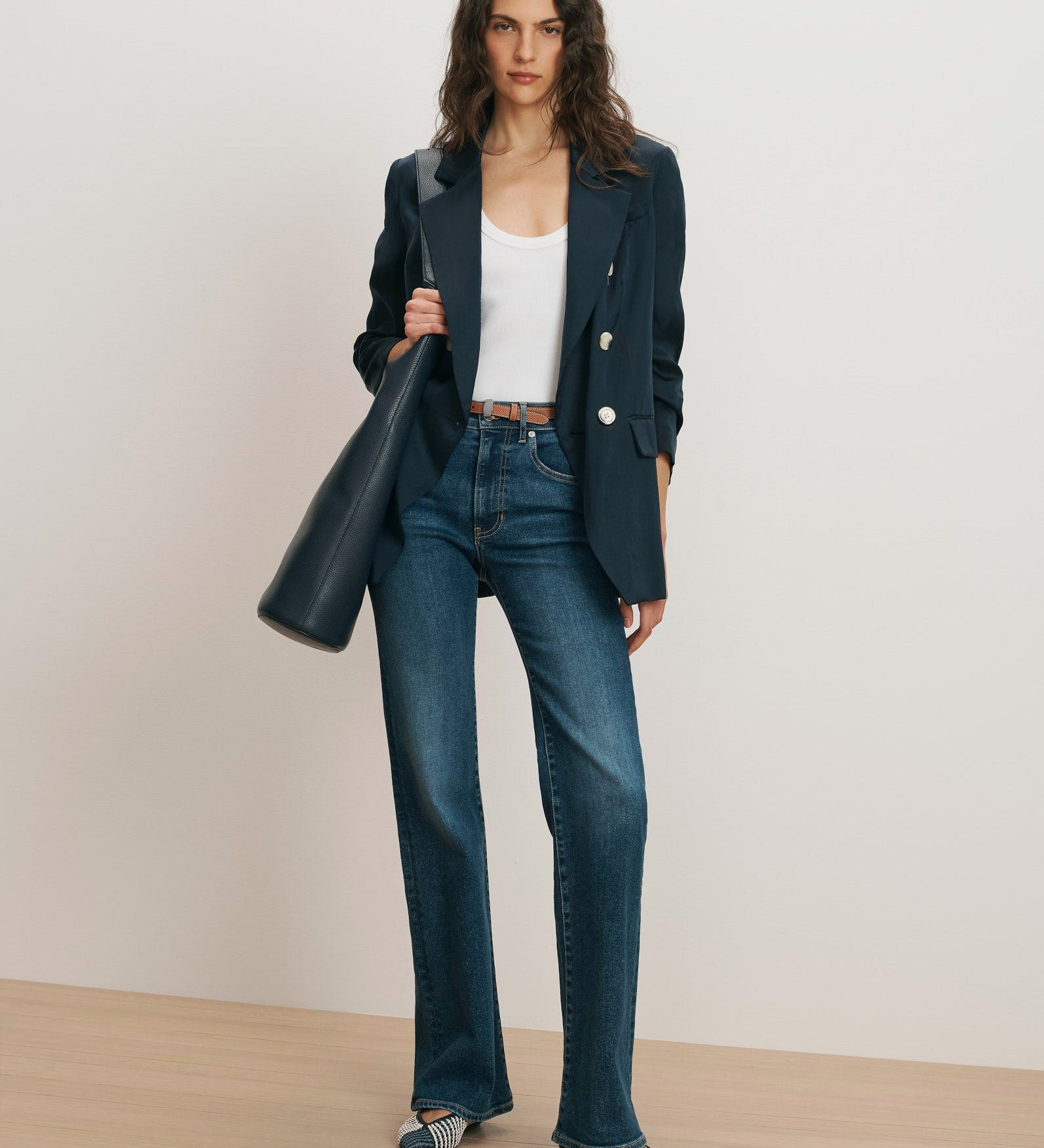 Veronica Beard - Crosbie Slim Wide - Leg Jean