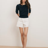 Veronica Beard - Rhennan Pointelle Knit Top
