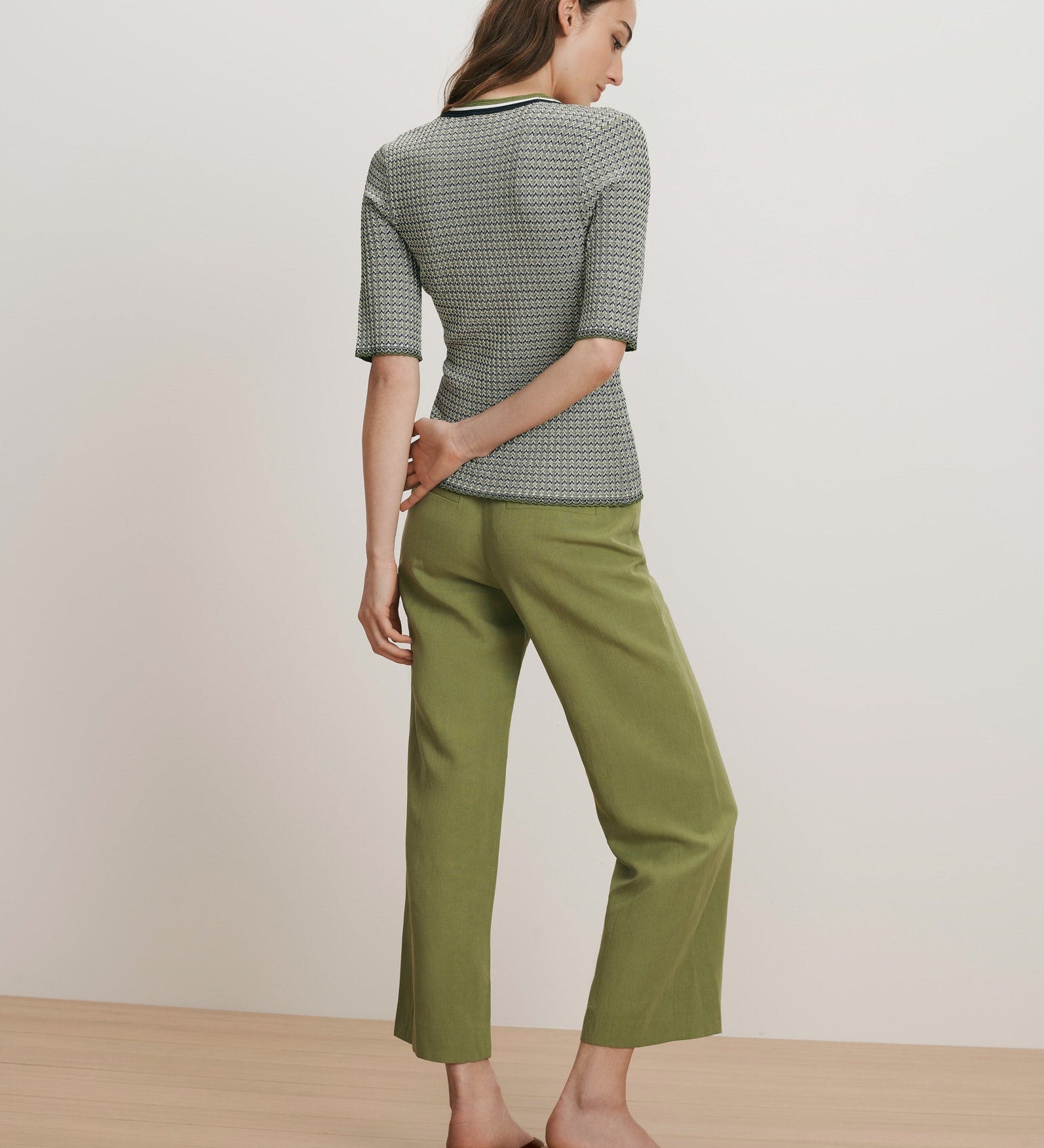 Veronica Beard - Calliope Knit Button - Front Top