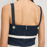 Veronica Beard - Ella Striped Linen Midi Dress