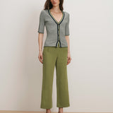 Veronica Beard - Dova Wide - Leg Linen Pant
