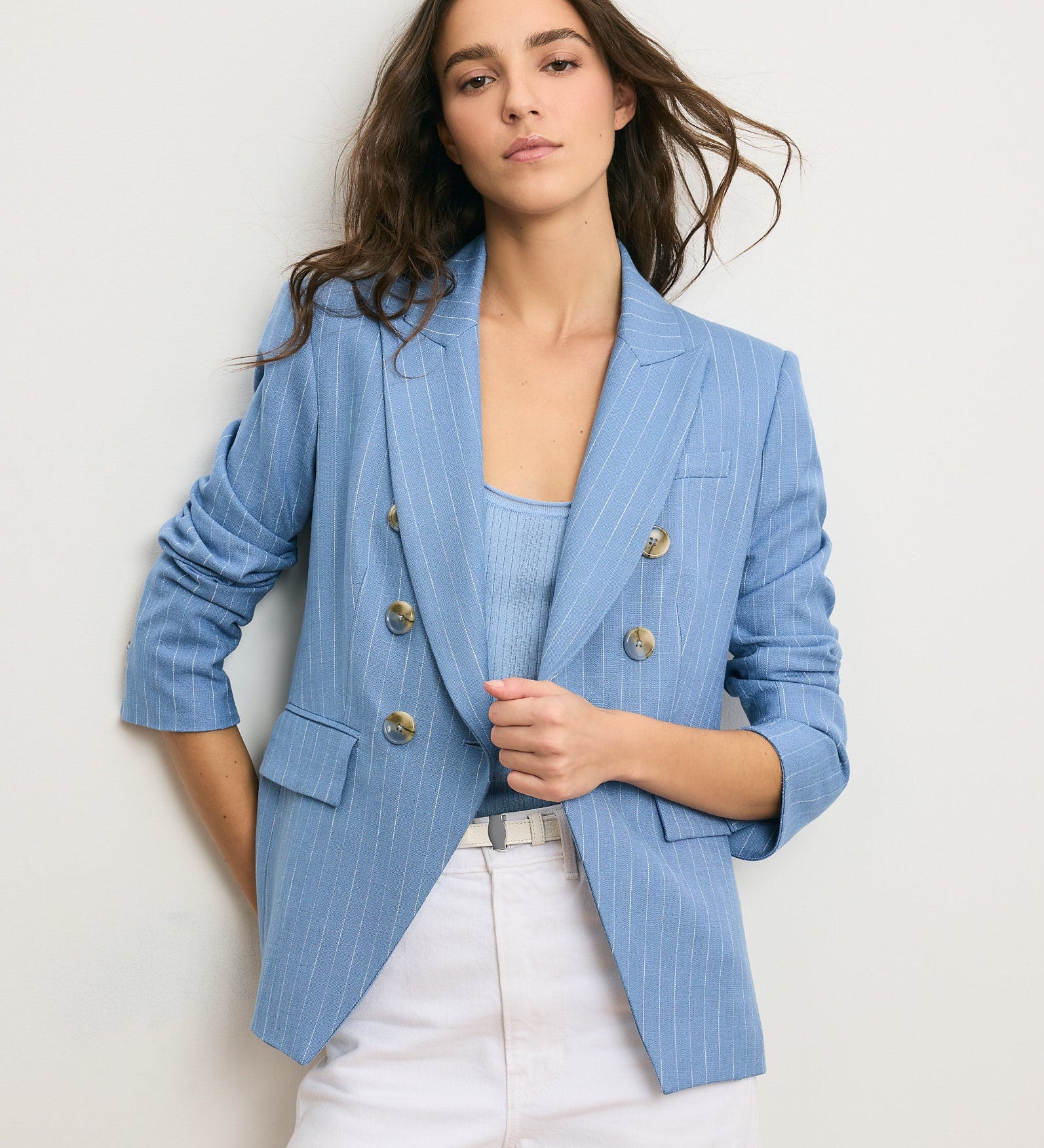 Veronica Beard - Miller Pinstripe Dickey Jacket
